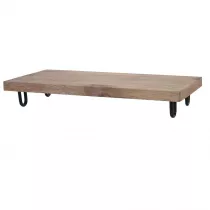 Excellent Houseware Taca drewniana na nkach 39 cm