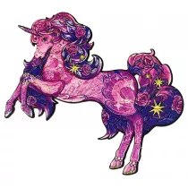 Puzzle drewniane kolorowe 110 el. Jednoro�ec Eureka 3D