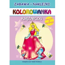 Kolorowanka. Ksi�niczki z naklejkami