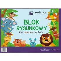 Blok rysunkowy A3 kolor 10szt/opak