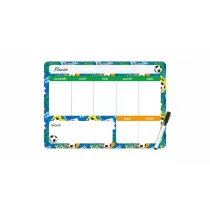 Planer magnetyczny 35x25 tygodniowy z nadrukiem football