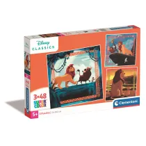 Puzzle 3x48 el. SuperColor. Lion King Clementoni