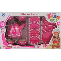 Zestaw do herbaty, metalowy 14el Adar