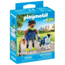 Playmobil My Life Biegacz z border collie 71740