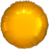 Amscan Balon foliowy metalik z�oty okr�g�y luzem 43cm