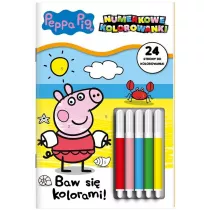 Peppa Pig. Numerkowe kolorowanki. Cz 3