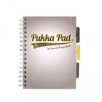 Pukka Pad Project Book A5 Grey Design Szary kratka, 80g 100 kartek