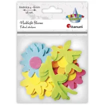 Titanum Naklejki filcowe 3D kwiatki 16 szt
