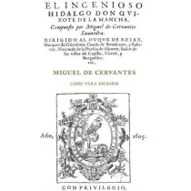 Miguel de Cervantes. Libro para escribir