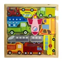 Puzzle drewniane pojazdy Mz-Import