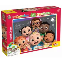 Puzzle podogowe dwustronne 24 el. Pouczmy si razem Lisciani