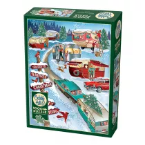 Puzzle 1000 el. witeczny zlot kempingowy Cobble Hill