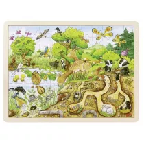 Puzzle drewniane 96 el. Natura Goki