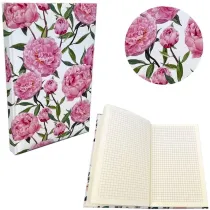 Bee-bee Notes A5 Soft Touch kratka 90g Peonie