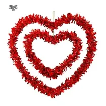 Zestaw dw�ch czerwonych serc 28 i 45cm