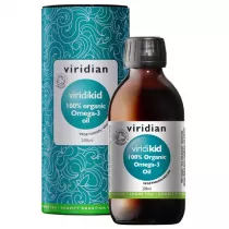 Viridian Viridikid 100% Ekologiczny olej Omega 3 dla dzieci - suplement diety 200 ml Bio
