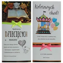 Karnet DL Dzie� dziecka z tasiemk� mix 2 wzor�w