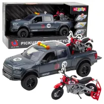 Pickup z motorem �wiat�em i d�wi�kiem 1:12 LeanToys