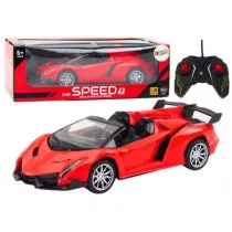 Auto sportowe RC 1:18 czerwone LeanToys