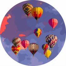 Twoje Hobby Malowanie po numerach okr�g�e - Kapadocja 40cm
