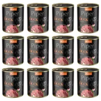 Piper Mokra karma z kaczk i gruszk dla psa Zgrzewka 12 x 800 g