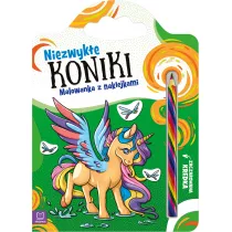 Niezwyke koniki. Malowanka z naklejkami