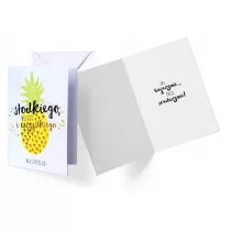 Kukartka Karnet B6 GS-015 Wszystkiego najlepszego ananas
