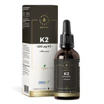 Aura Herbals Premium Witamina K2 100 µg Vegan MenaQ7® w kroplach 50 ml