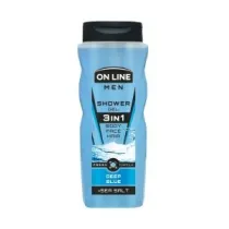 On Line el pod prysznic 3w1 Men Deep Blue 410 ml