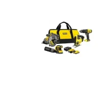 Stanley Zestaw v20 sfmck412mds (sfmcd711 + sfmcs600 + sfmcs500b + sfmcw220b) 1x4,0 1x2,0ah +acc torba
