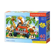 Puzzle 40 el. Podr przez Safari Castorland