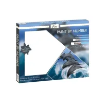 Icom Polska Malowanie po numerach - Dolphin 30x40cm
