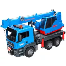 MAN TGS z dwigiem niebieski Bruder