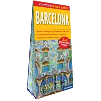 Barcelona laminowany przewodnik i mapa 2w1