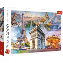 Puzzle 2000 el. Weekend w Paryu Trefl