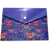 Fresh Teczka A5+ plastikowa z klipsem Kotki