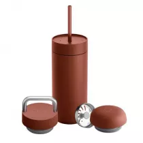Fellow Carter Move Mug 3 w 1 - Kubek termiczny + 3 nakrtki - Sienna 473 ml
