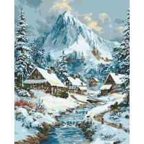 Ideyka Malowanie po numerach - Noworoczny krajobraz 40x50cm