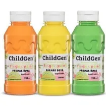 ChildGen Farby do malowania palcami 3x350ml