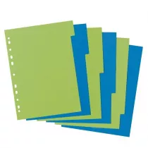 Herlitz Przekadki A4 kartonowe 6 cz. Greenline