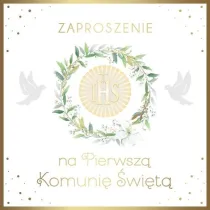 Armin Style ZAPROSZENIE KOMUNIA 130X130 Z KOP AS ZP-95 OP10S