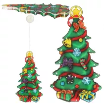 Lampki LED wiszca dekoracja okna witeczna choinka XXL 45cm