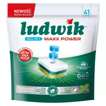 Ludwik Tabletki do zmywarek All in 1 Maxx Power Mint 41 szt.