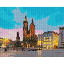 Ideyka Diamentowa mozaika - Krak�w wieczorem 40x50cm