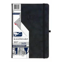 Kalendarz 2027 Jazz A5 tygodniowy grafitowy