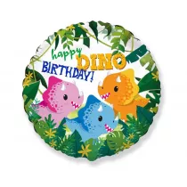 Flexmetal Balon foliowy Happy Birthday - Dino