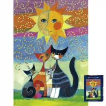 Puzzle 1000 el. Szcze�liwa rodzinka pod s�o�cem Heye