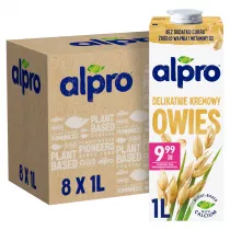 Alpro Napj owsiany oryginalny Zgrzewka 8 x 1 l