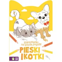 Kolorowanki na kad pogod. Pieski i kotki