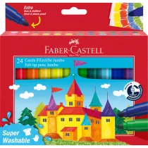 Faber-Castell Flamastry Jumbo Zamek 24 kolory 24 szt.